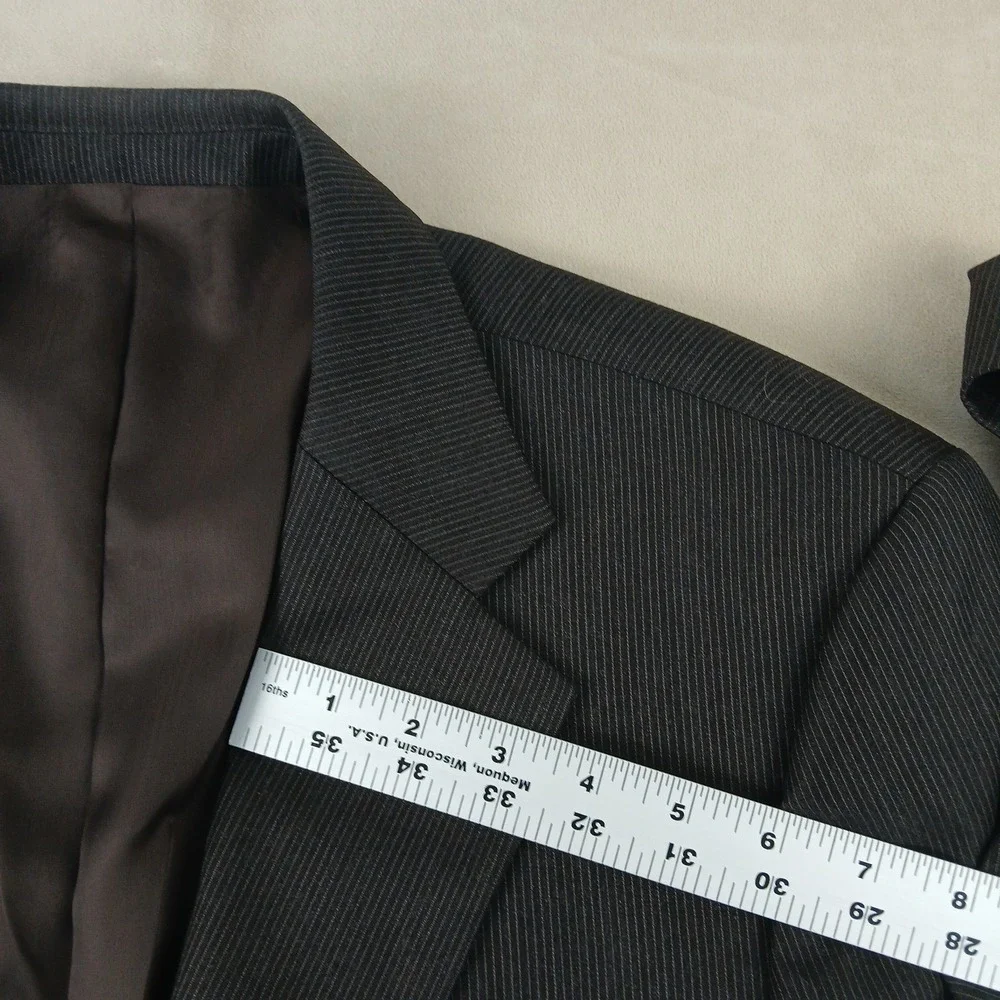 Joseph Abboud Loro Piana 42R‎ Mens Blazer Jacket Super 130s Brown 21x31